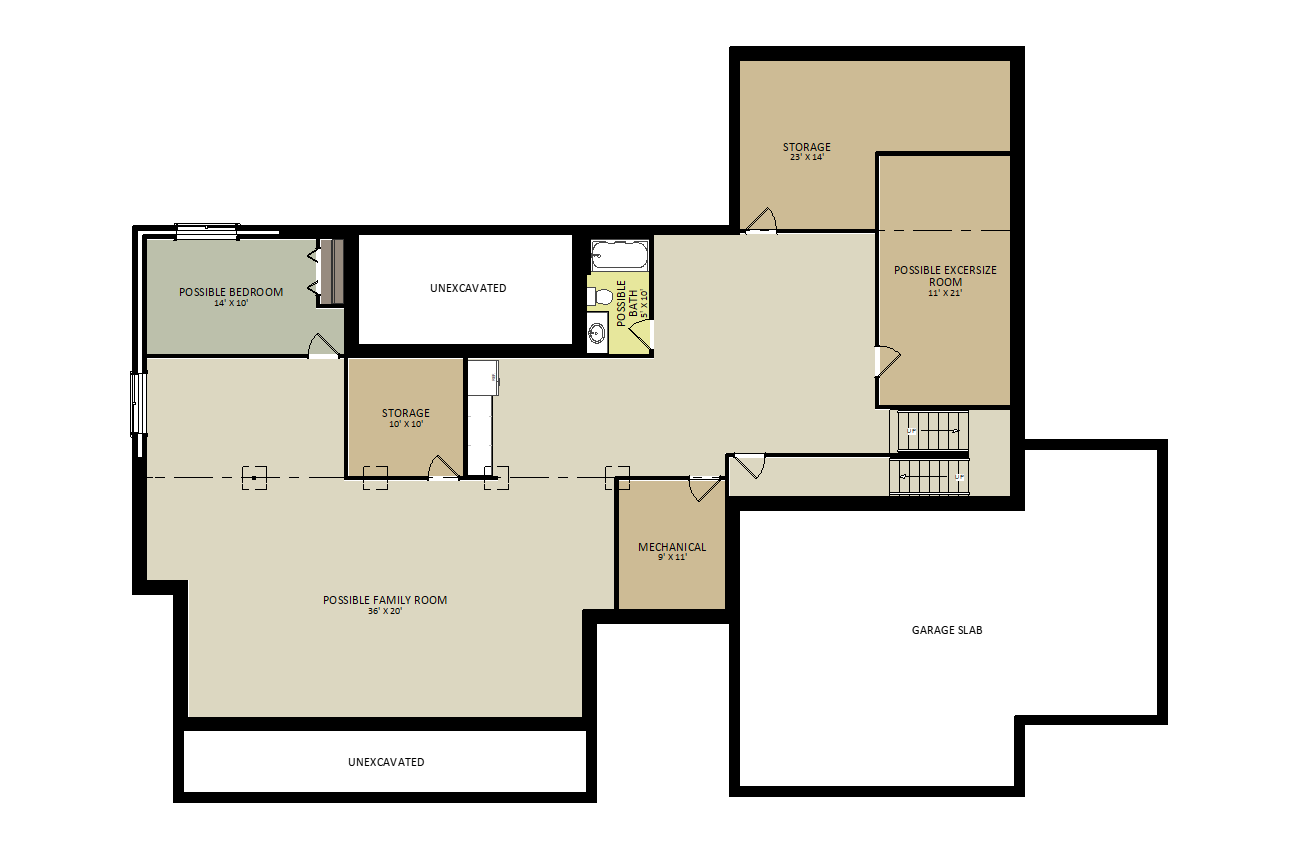 MasonLower Level Floor Plan